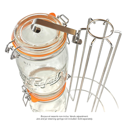 Stainless steel column for jar cooker