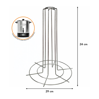Stainless steel column for jar cooker