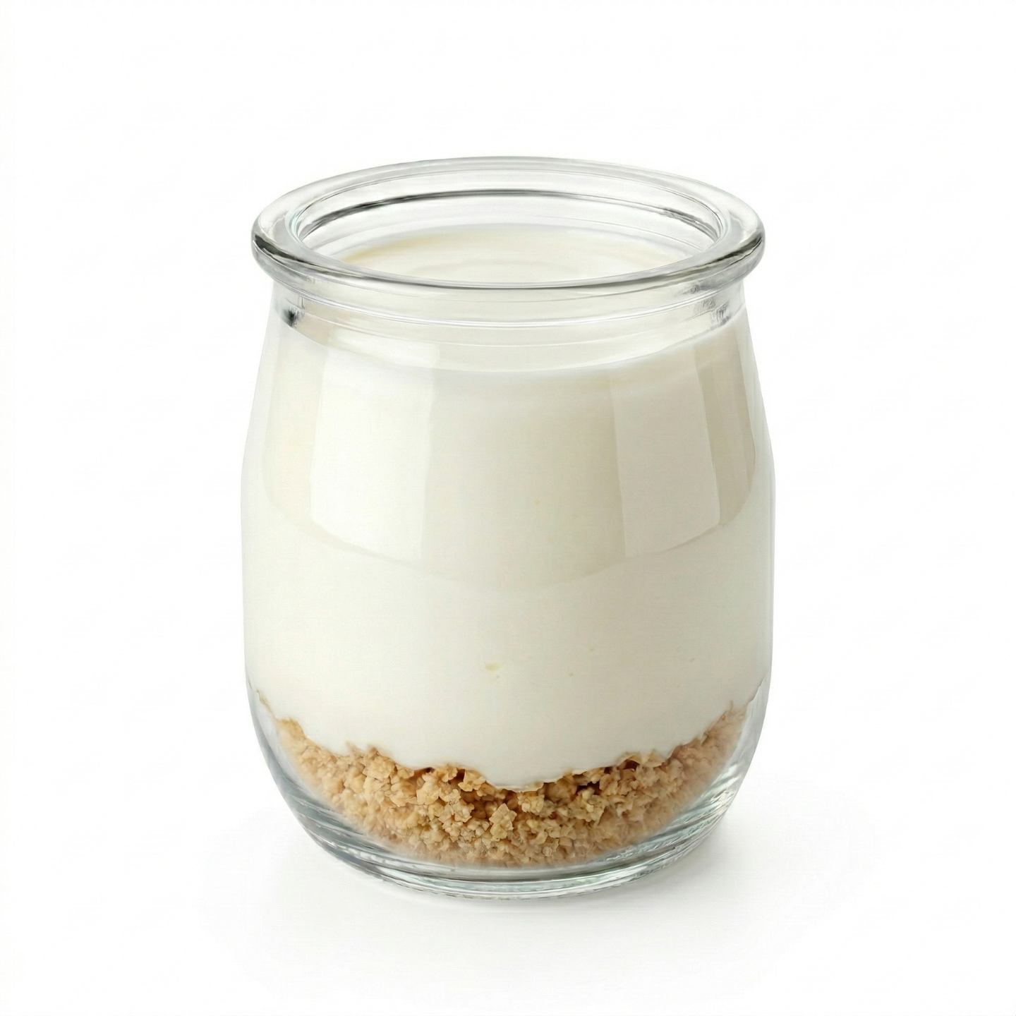 Pot de Yaourt en verre 14,3 CL avec granola maison