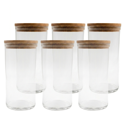 Luftdichter Glas- und Holzbehälter – 350 ml